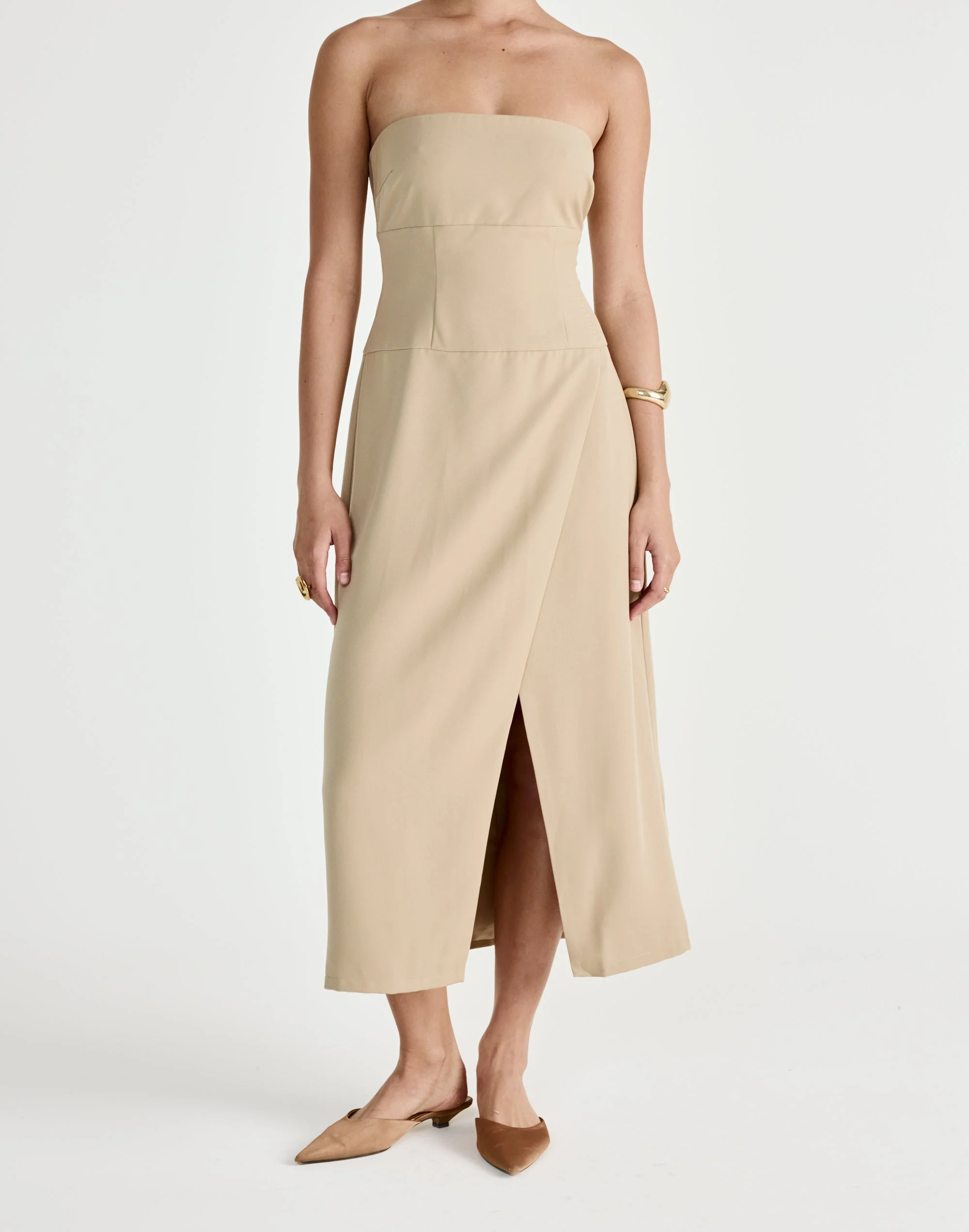 Shea Midi Dress (Honey) 4 Shea Midi Dress (Honey)