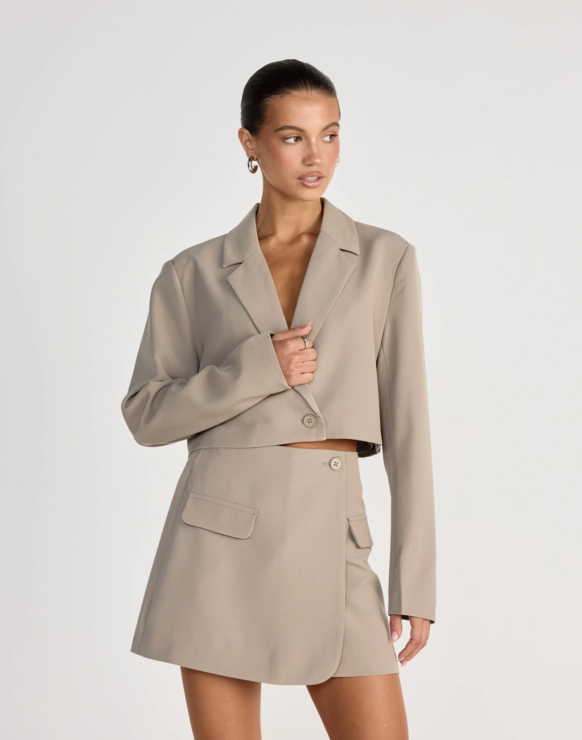 Waverly Mini Skirt (Dusty Sage)