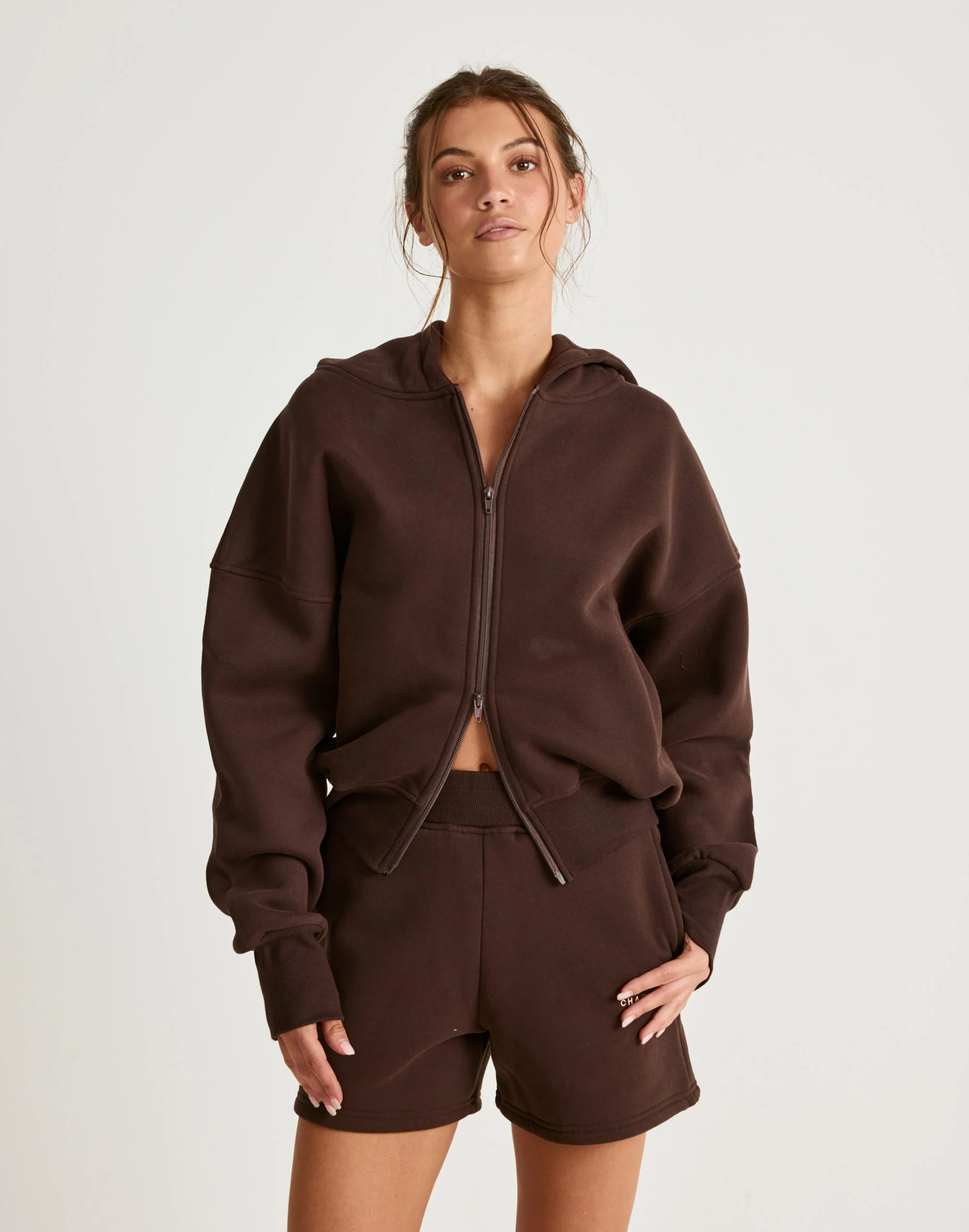 River Sweat Shorts (Chocolate) 5 River Sweat Shorts (Chocolate)