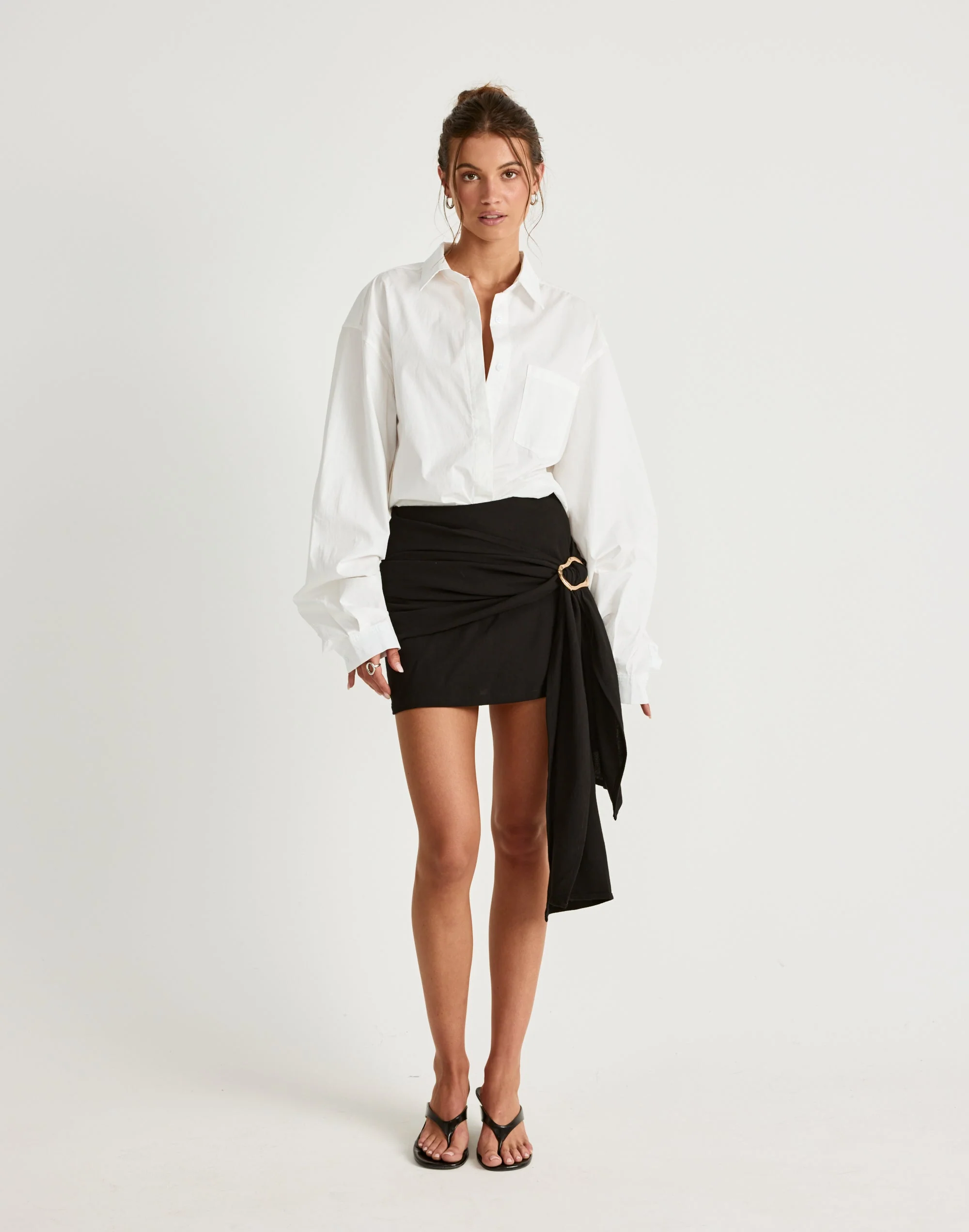 Evelyn Mini Skirt (Black)