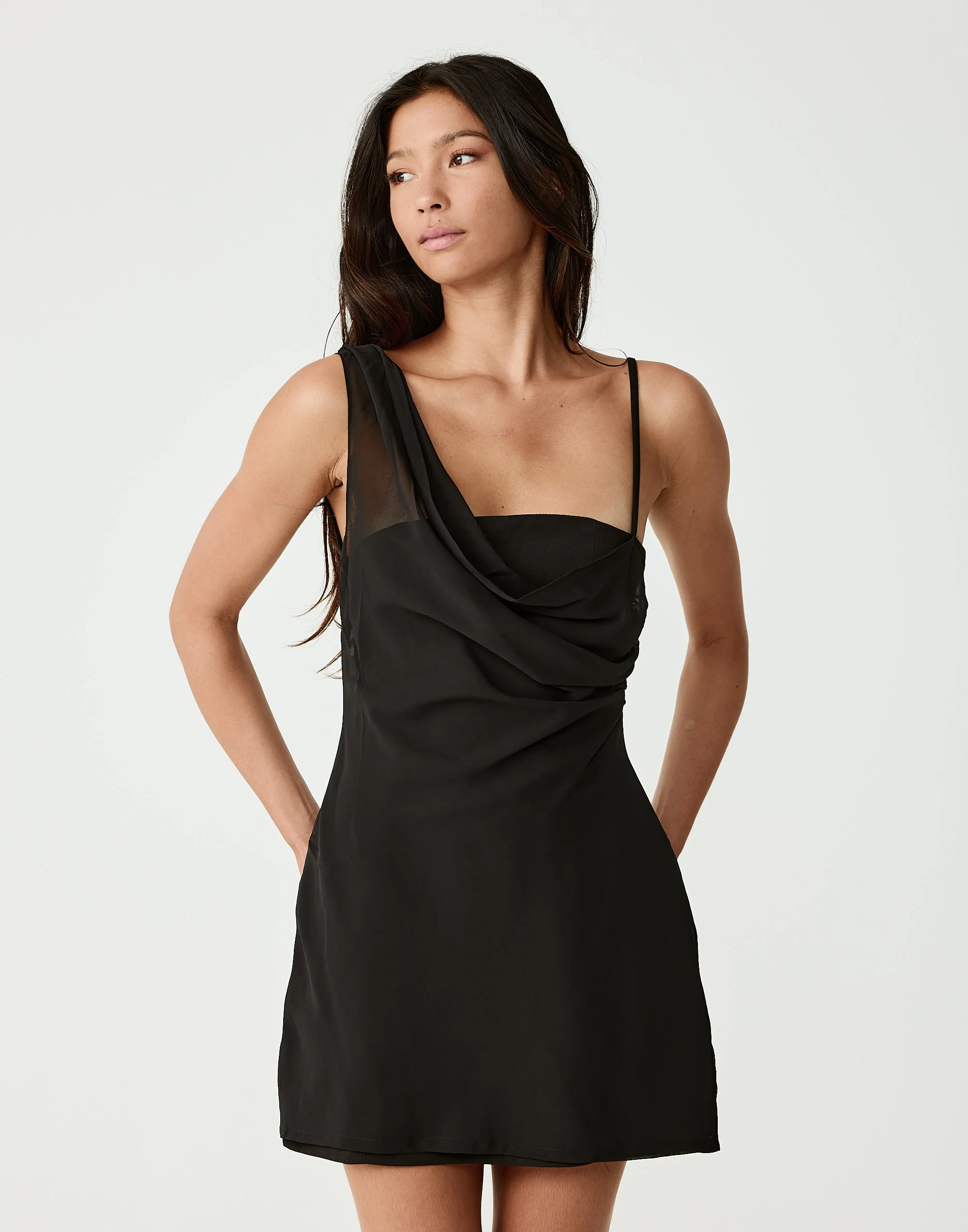 Davina Mini Dress (Black)