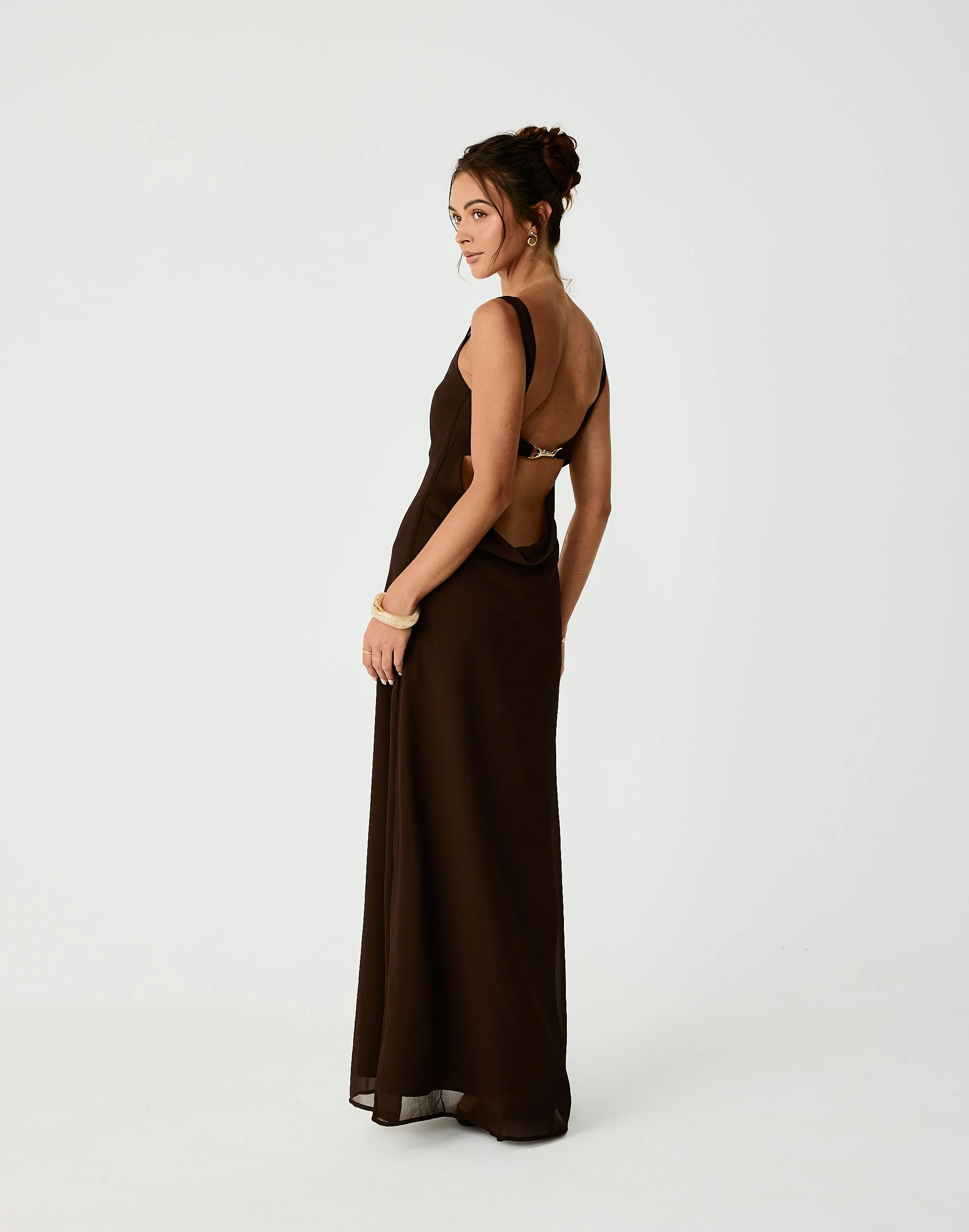 Alison Maxi Dress (Chocolate)