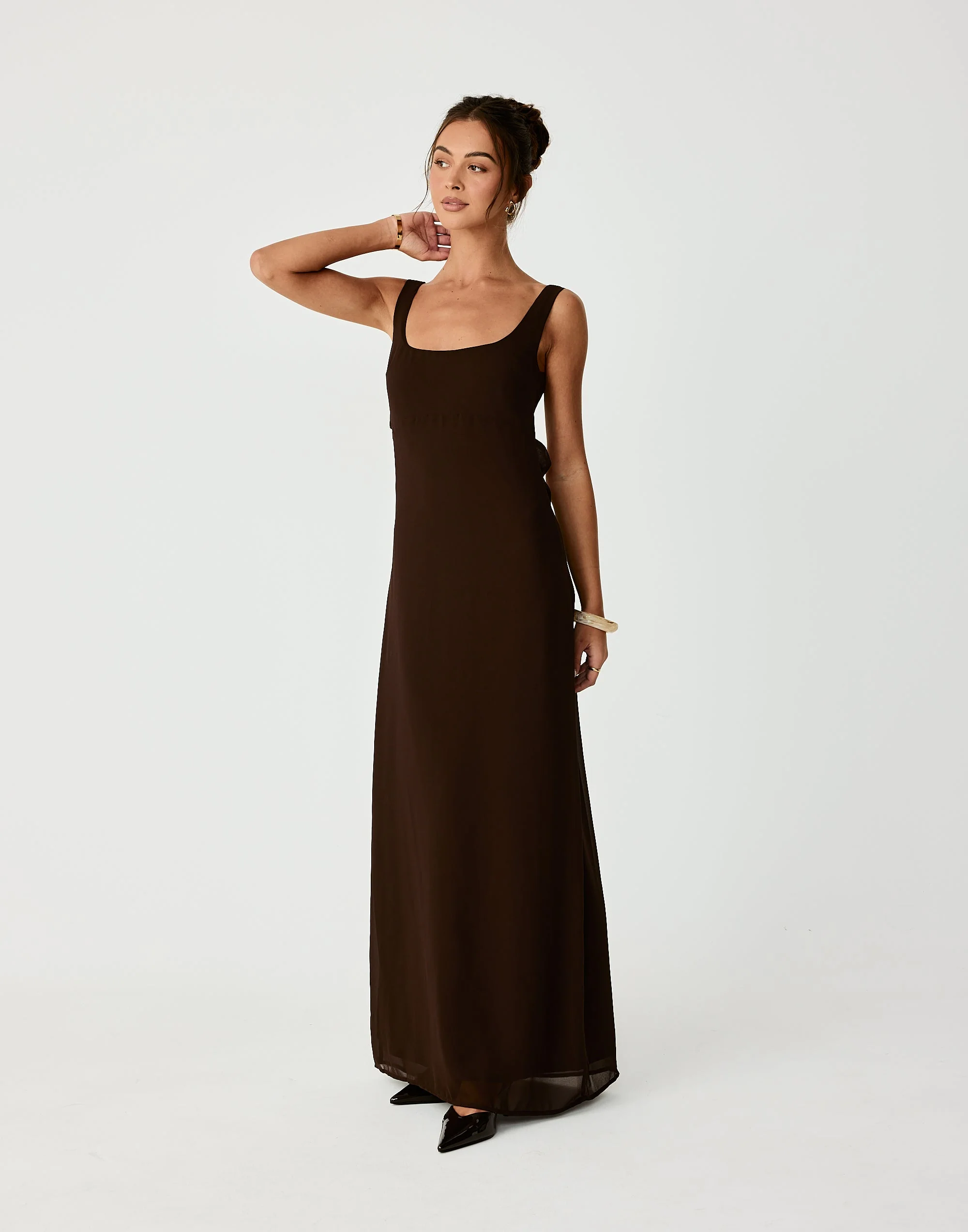 Alison Maxi Dress (Chocolate) 3 Alison Maxi Dress (Chocolate)