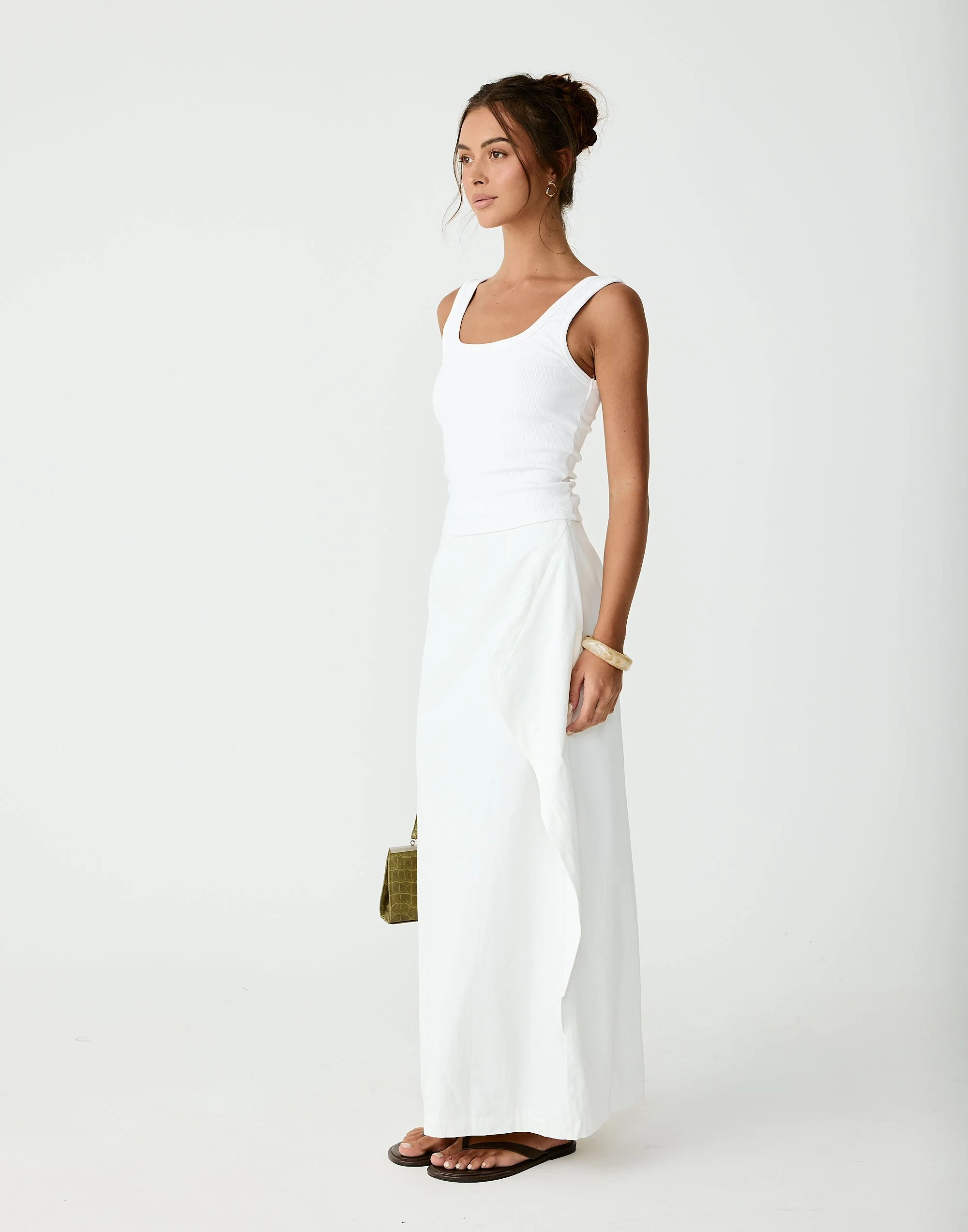 Sizzling Maxi Skirt (Off White)