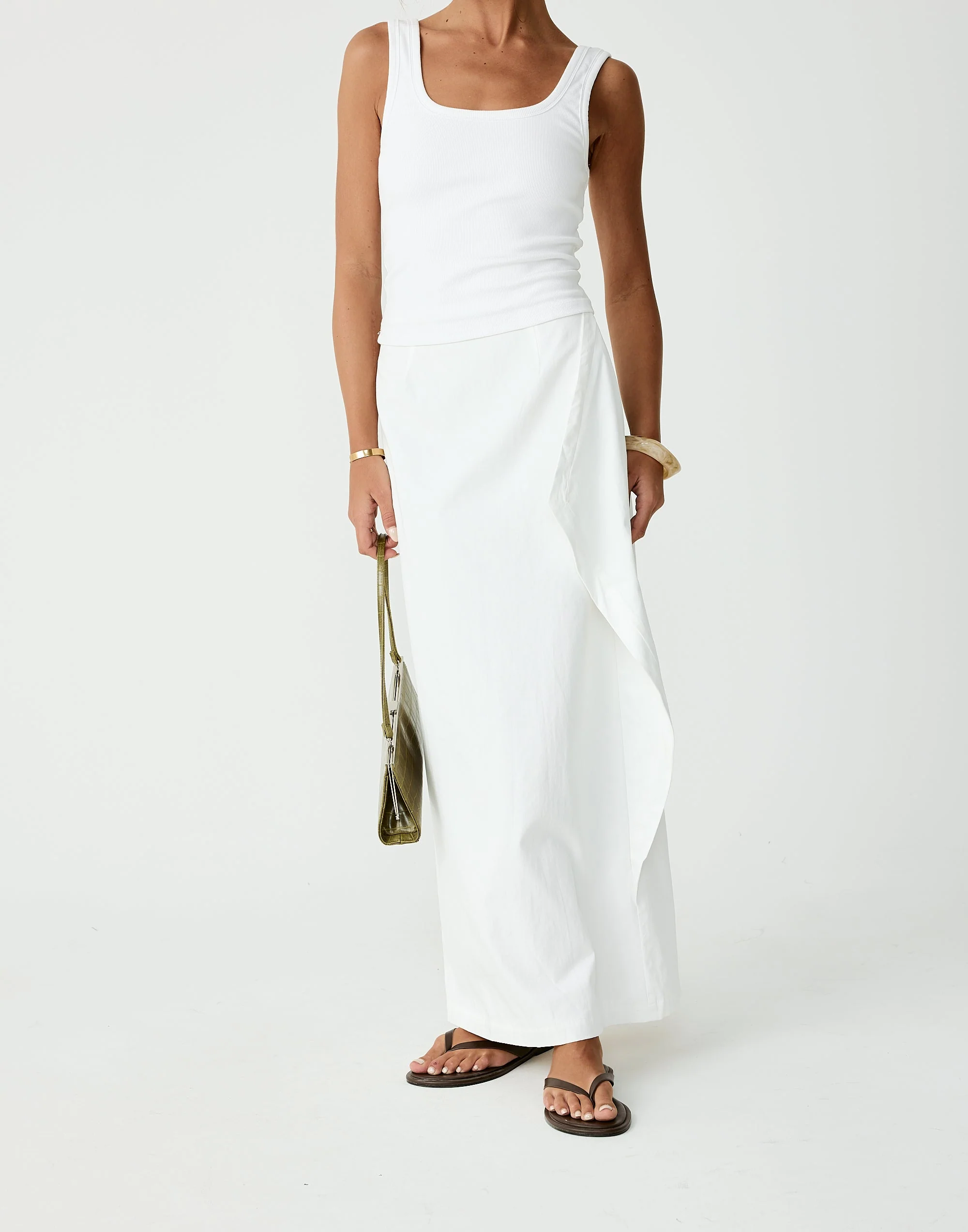 Sizzling Maxi Skirt (Off White)