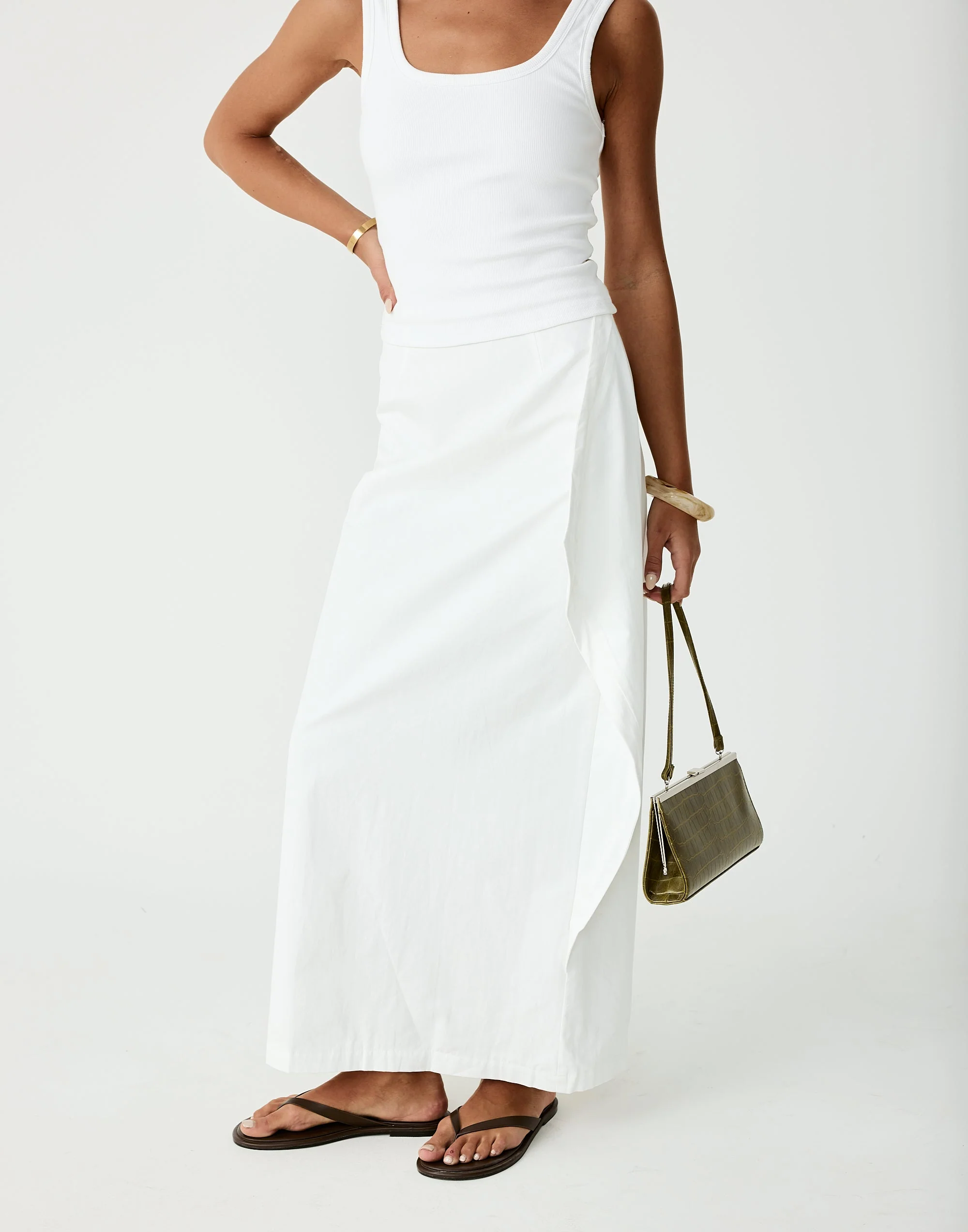 Sizzling Maxi Skirt (Off White) 3 Sizzling Maxi Skirt (Off White)