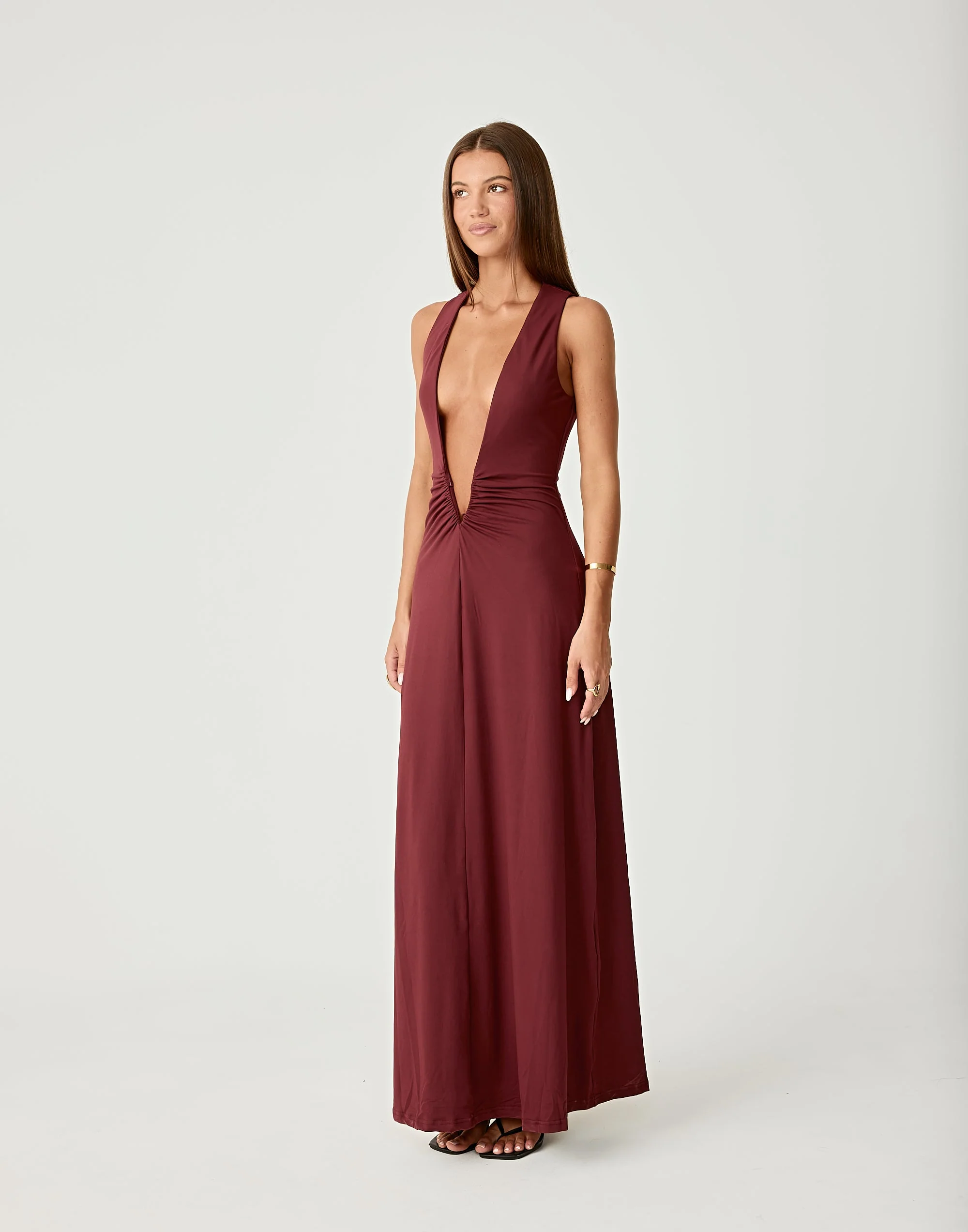 Avril Maxi Dress (Wine)