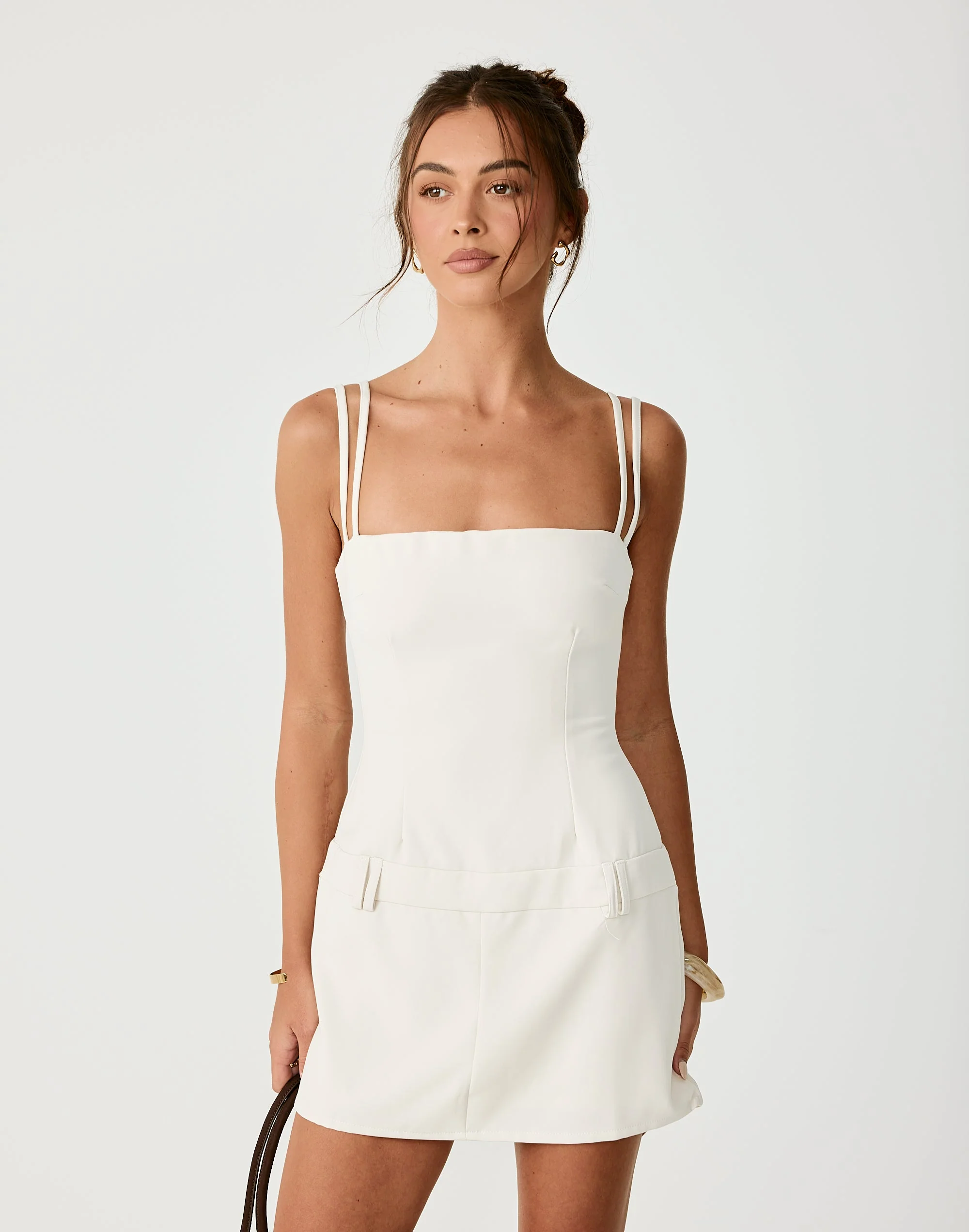Boone Mini Dress (Oat)