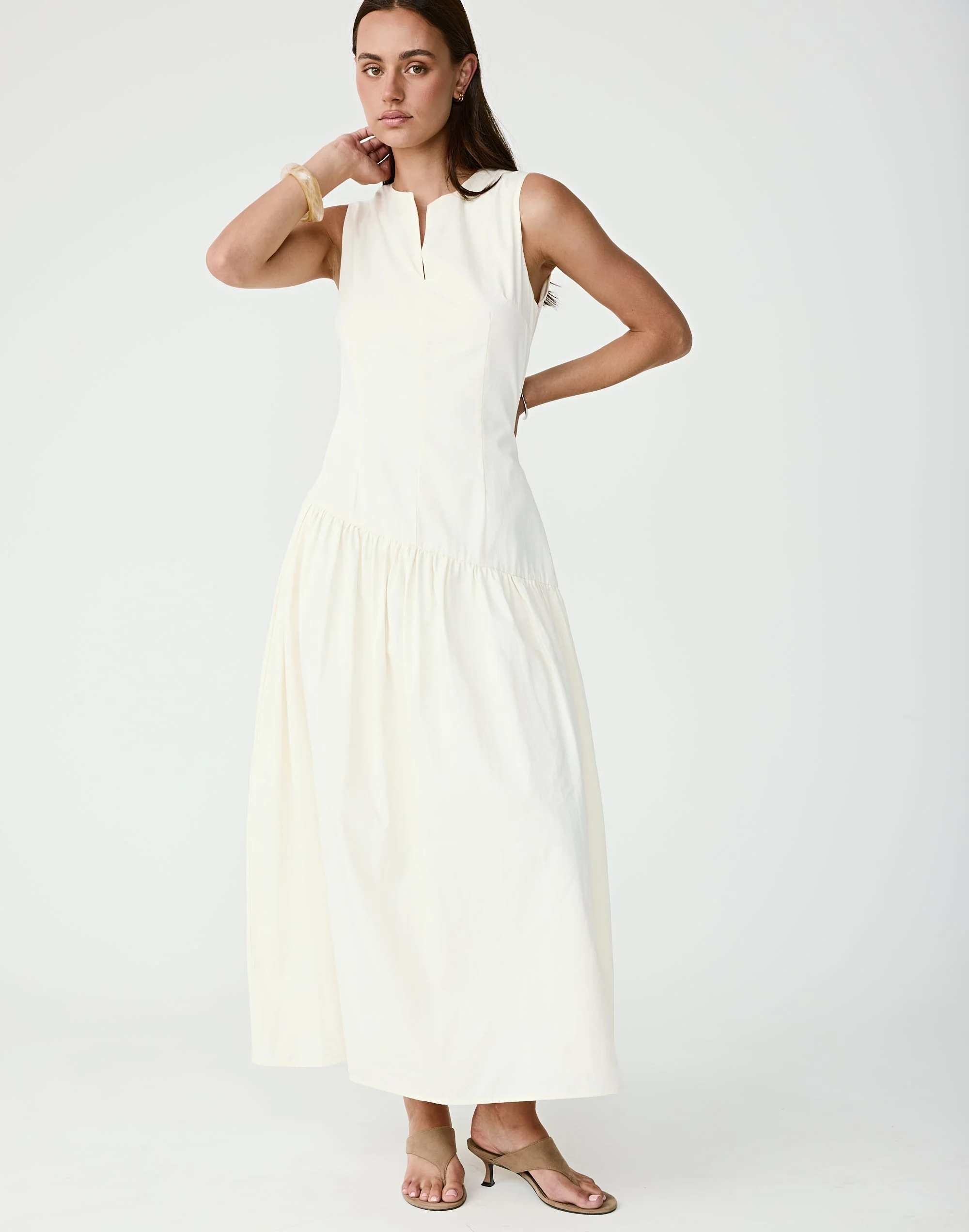 Caden Maxi Dress (Cream) 9 Caden Maxi Dress (Cream)