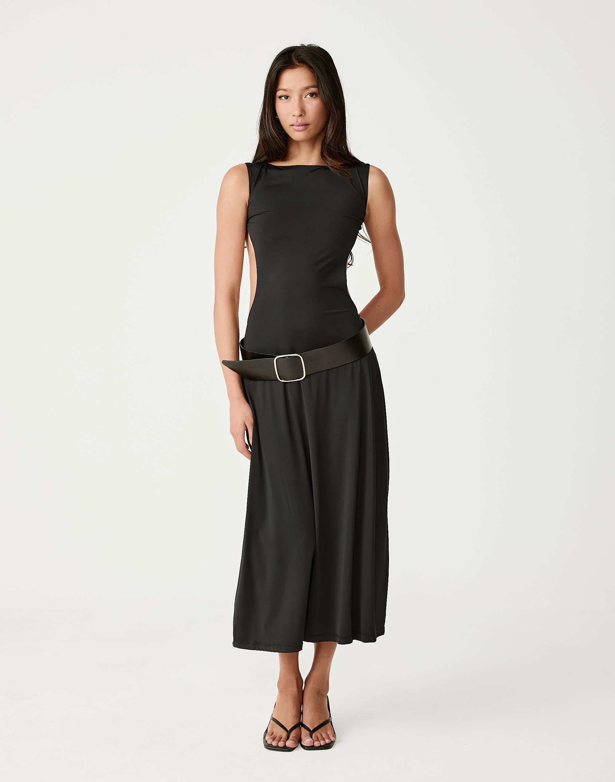 Lilibet Midi Dress (Black)