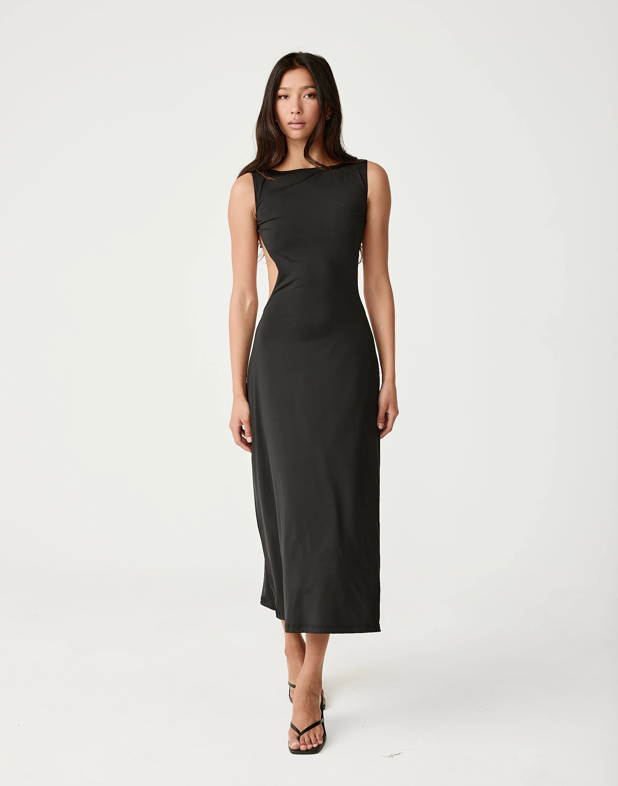 Lilibet Midi Dress (Black)