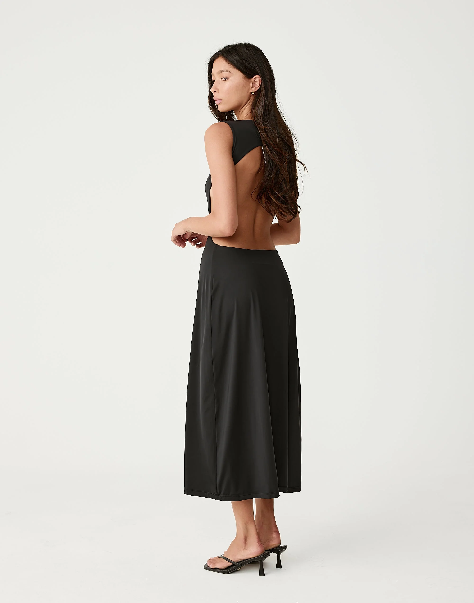 Lilibet Midi Dress (Black)