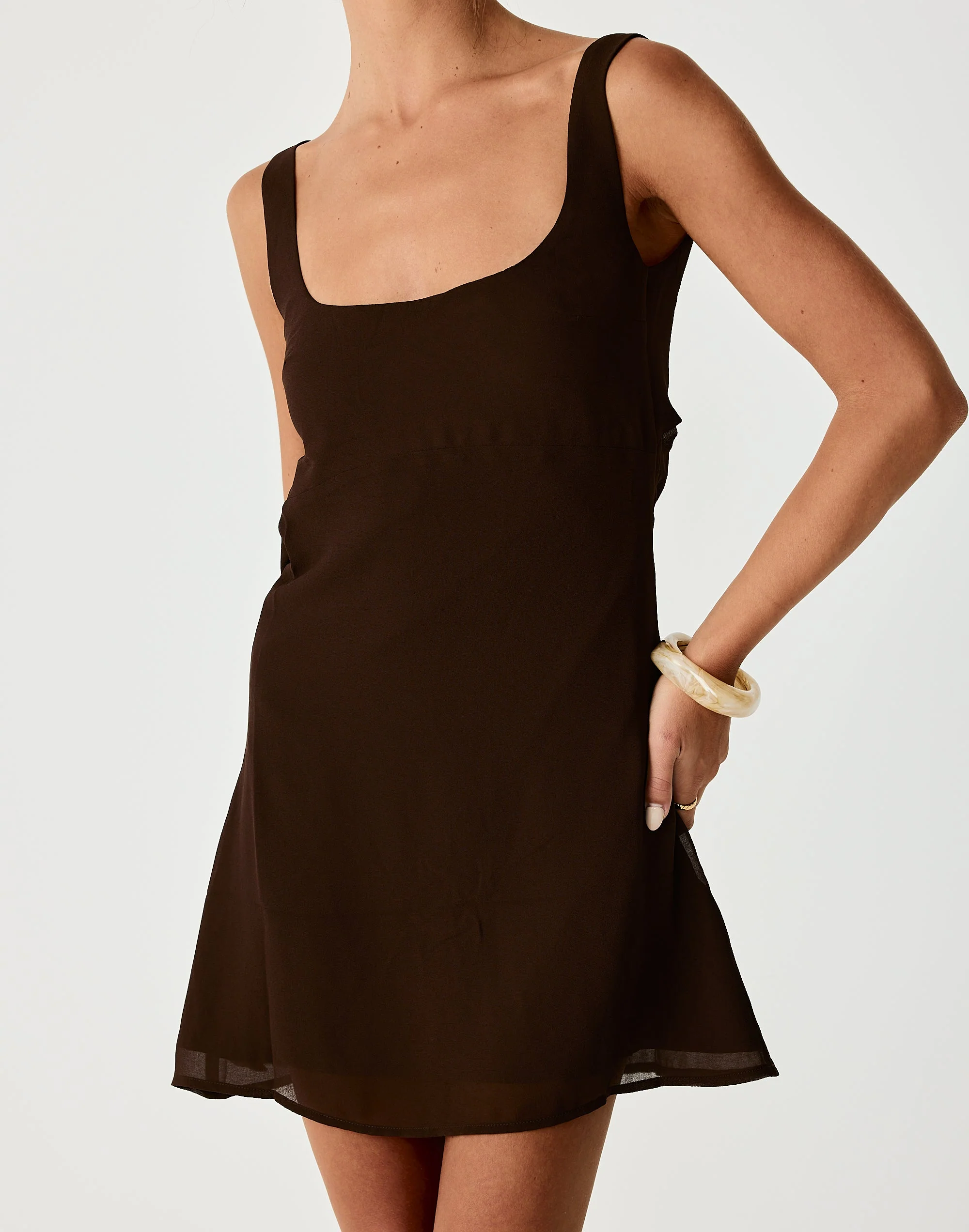 Alison Mini Dress (Chocolate) 3 Alison Mini Dress (Chocolate)