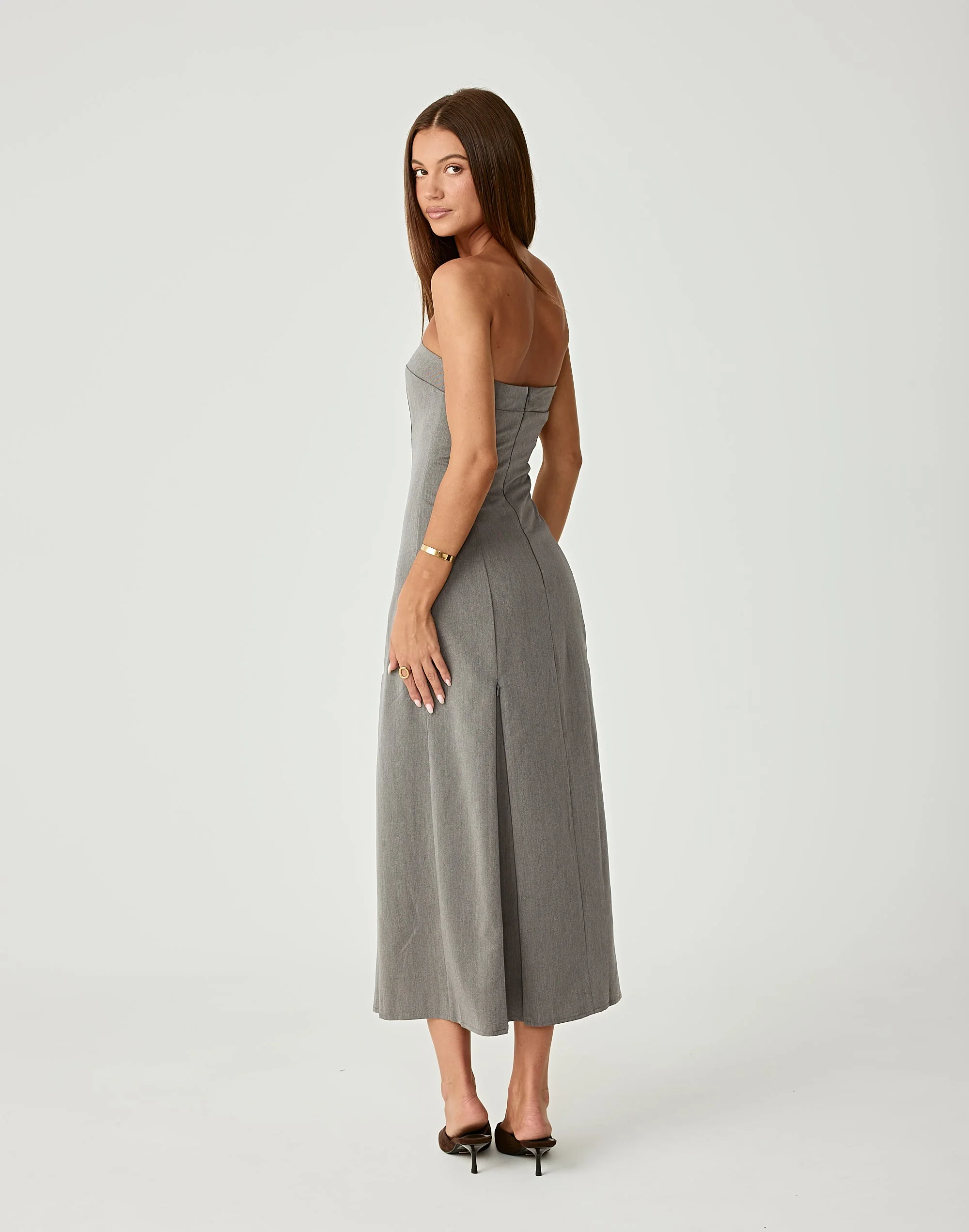 Hudson Midi Dress (Grey) 3 Hudson Midi Dress (Grey)