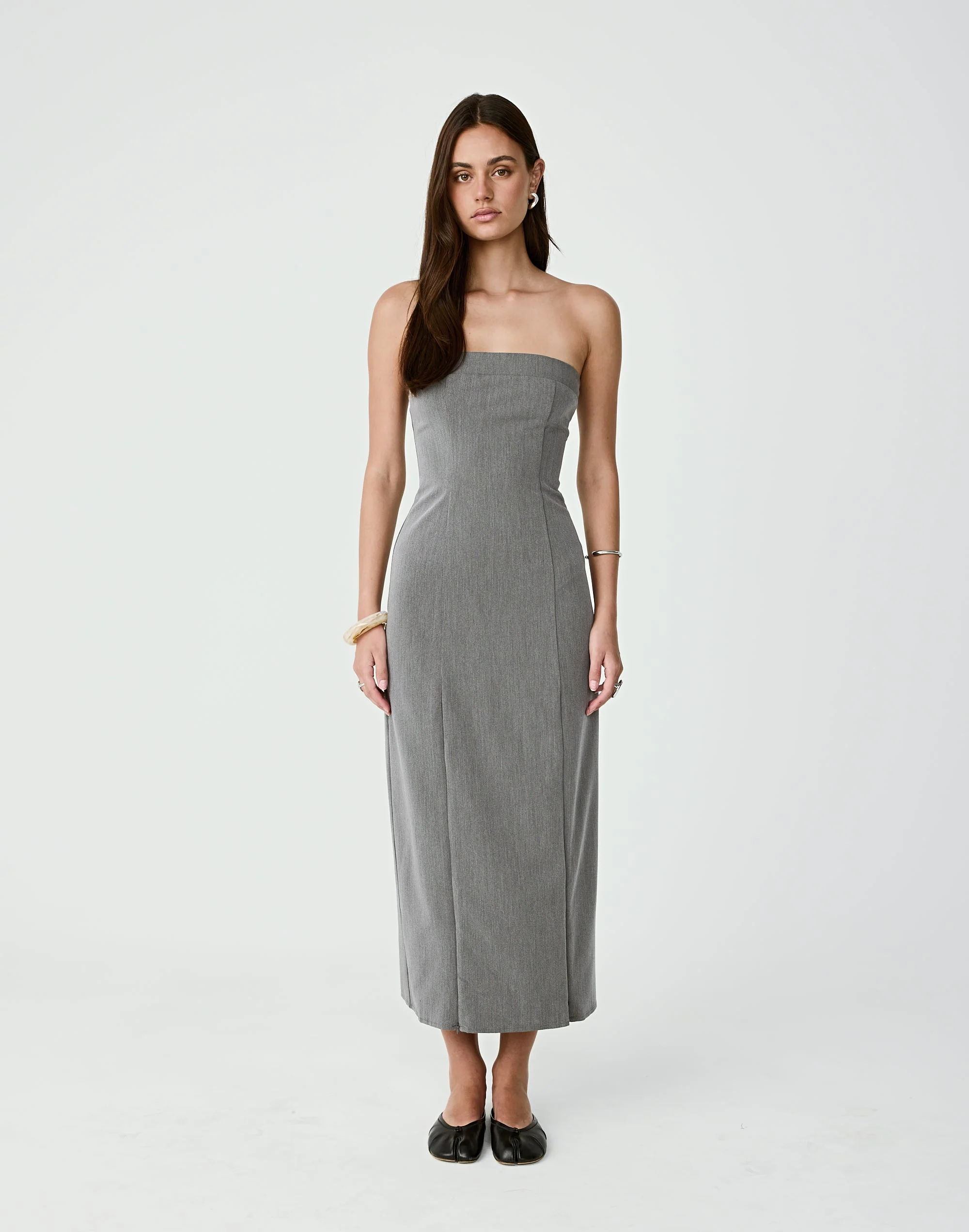 Hudson Midi Dress (Grey) 5 Hudson Midi Dress (Grey)
