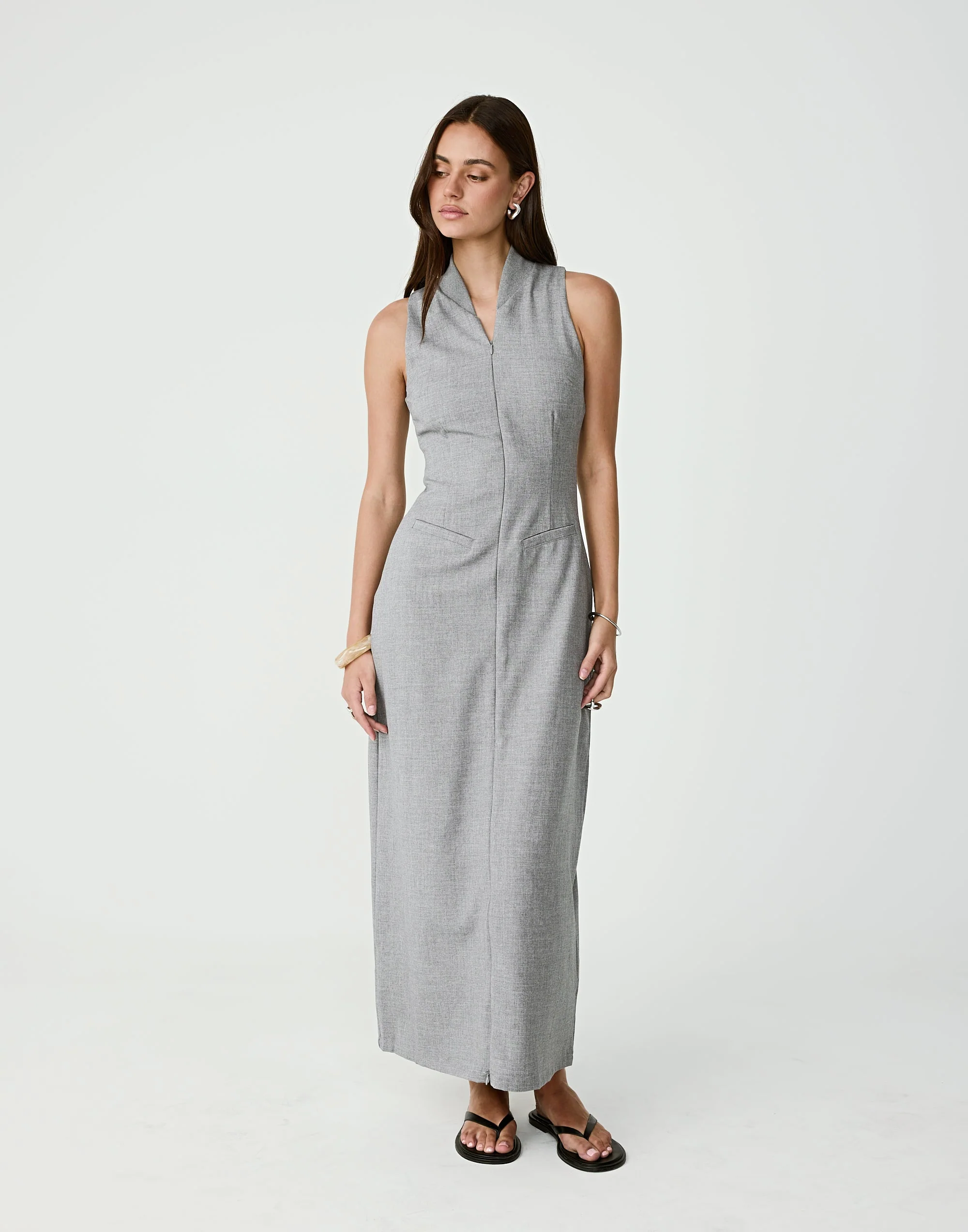 Callum Maxi Dress (Grey) 6 Callum Maxi Dress (Grey)