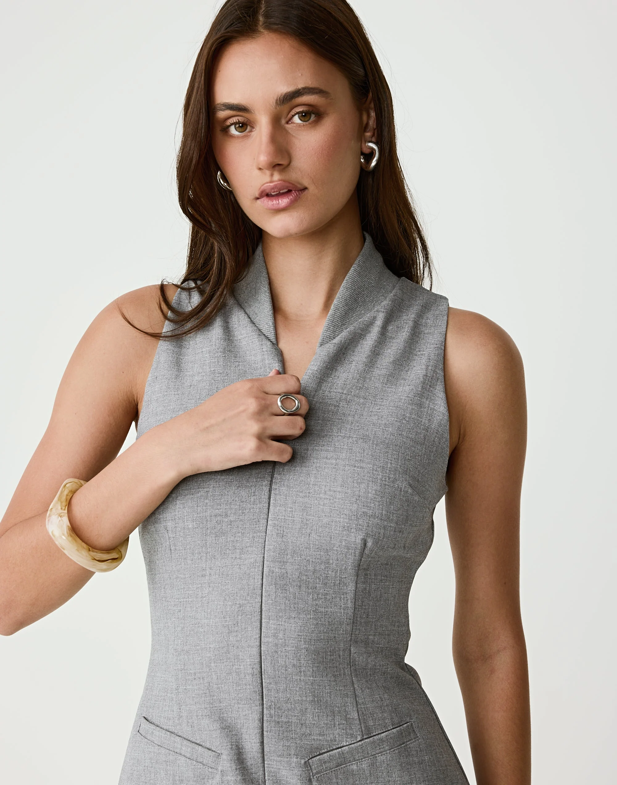 Callum Maxi Dress (Grey) 8 Callum Maxi Dress (Grey)